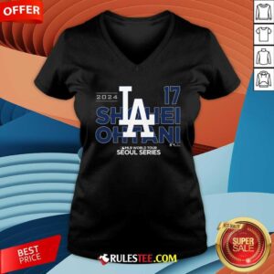 Alternative view of Los Angeles Dodgers Shohei Ohtani Royal 2024 MLB World Tour Seoul Series T-Shirt