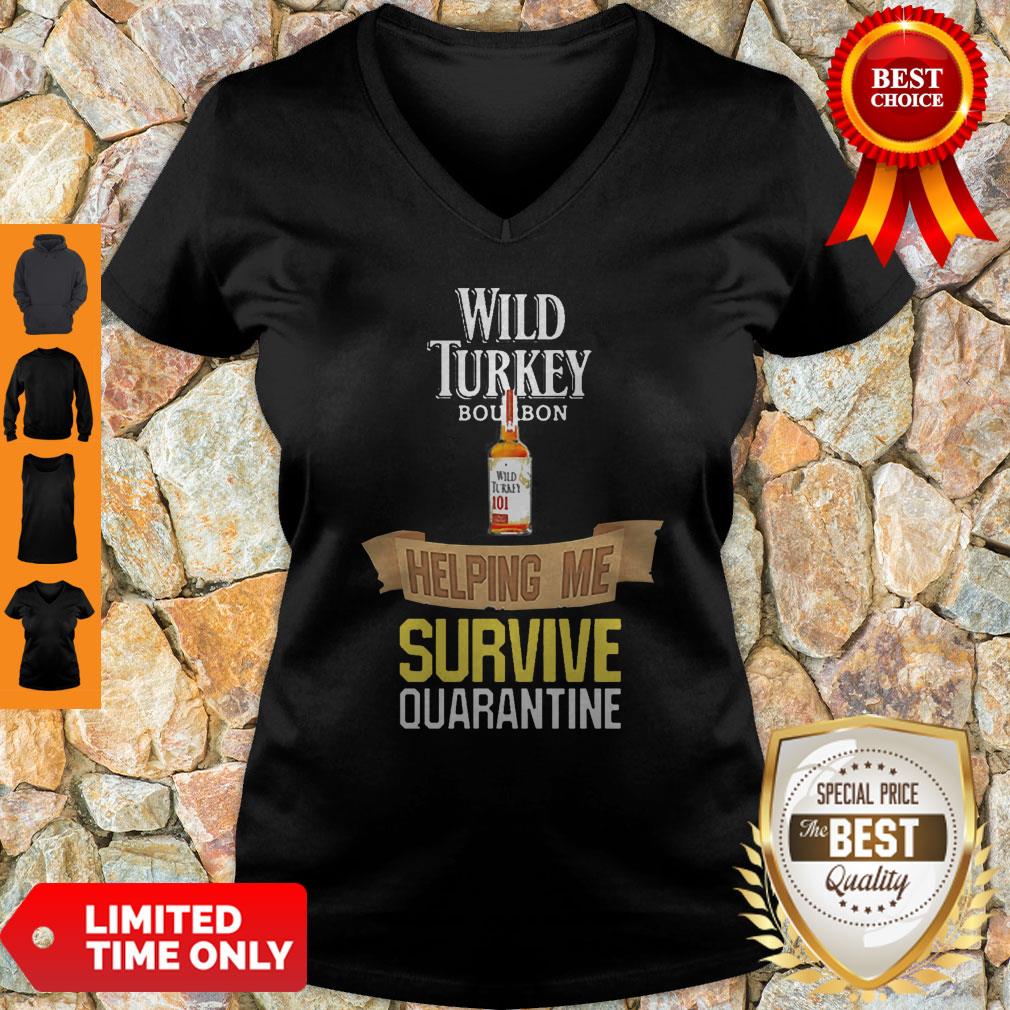 Wild Turkey Helping Me Survive Quarantine Shirt - Image 3