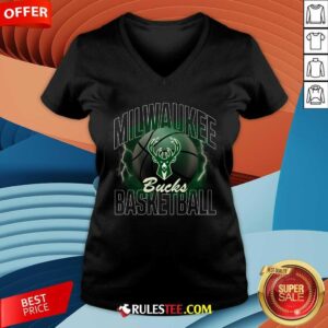 Alternative view of Milwaukee Bucks Match Up Basketball T-Shirt