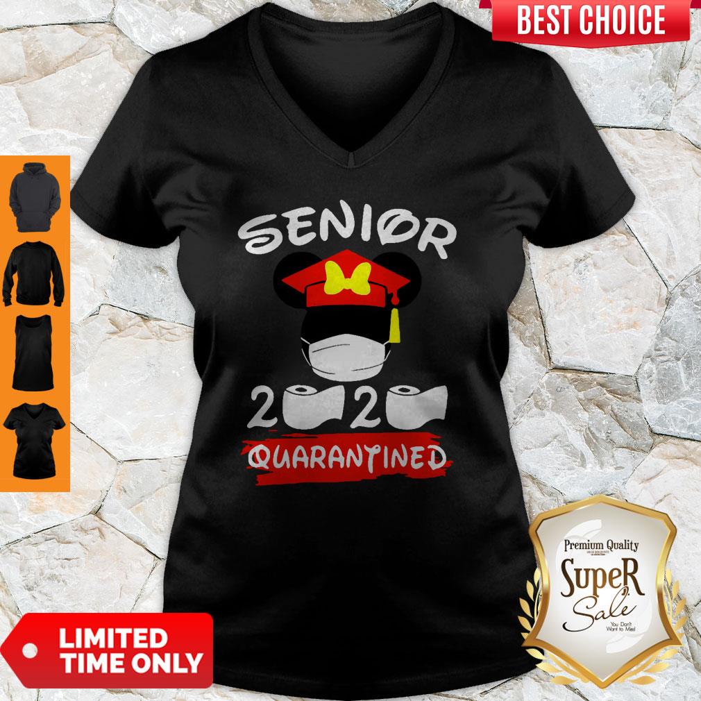Official Minnie Mouse Mask Senior 2020 Quarantined Coronavirus Shirt - Image 3