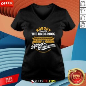 Alternative view of Nobody Calls Us The Underdog At Hilton Coliseum T-shirt