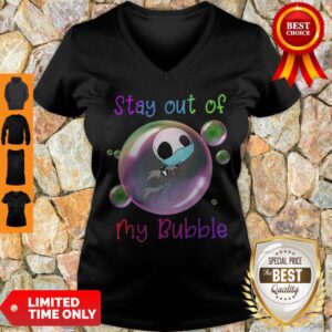 Alternative view of Jack Skellington Lovers Stay Out Of My Bubble Funny Shirt