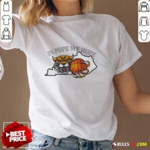 Alternative view of Kentucky Wildcats Mascot Head Holding Basketball Kentucky Map T-shirt