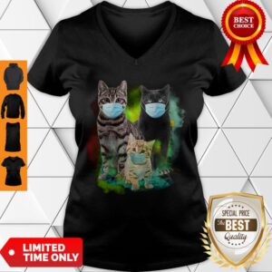 Alternative view of Cute Cat Wear Face Mask Tee Shirt