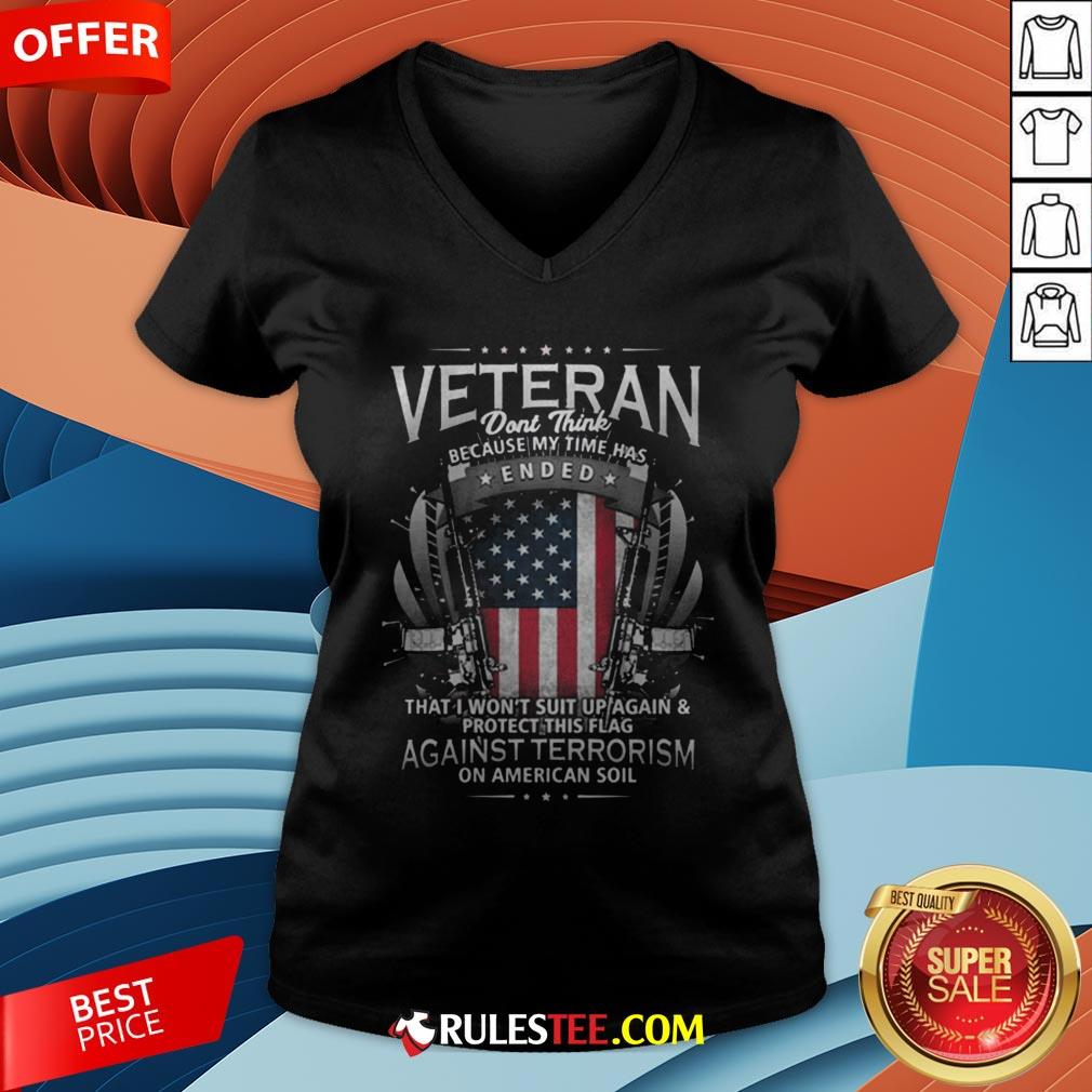 Veteran Ended Against Terrorism On American Soil America Flag Shirt - Image 4
