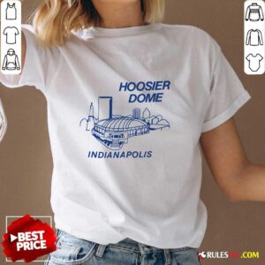 Alternative view of Hoosier Dome Skyline Indianapolis T-shirt