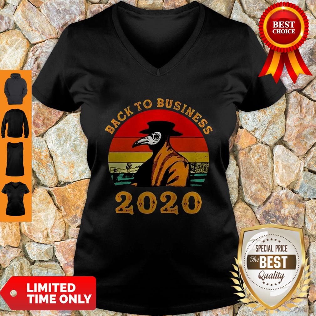 Plague Doctor Back To Business 2020 Vintage Shirt - Image 4