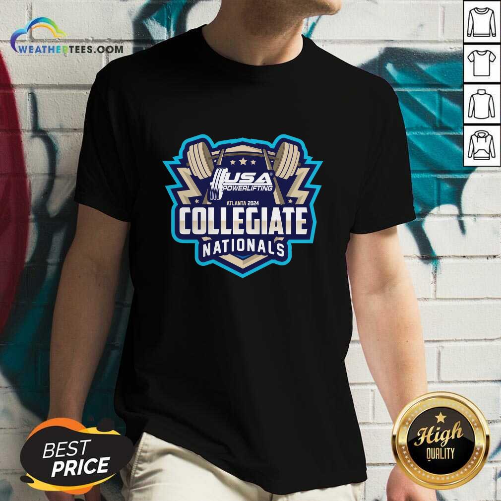 USA Powerlifting Atlanta 2024 Collegiate Nationals T-shirt - Image 2