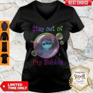 Alternative view of Awesome Stay Out Of My Bubble Funny Shirt Stitch Lovers Shirt