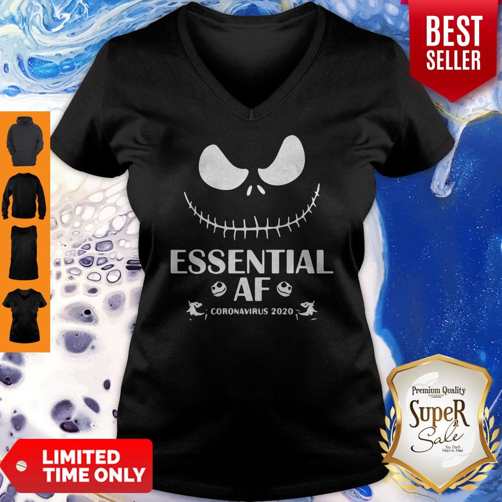 Official Jack Skellington Essential Af Coronavirus 2020 Shirt - Image 3