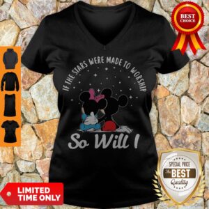Alternative view of Top Mickey And Minnie If The Stars Were Made To Worship So Will I Shirt