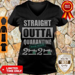 Alternative view of Hot Straight Outta Quarantine Mask Maker 2020 Shirt
