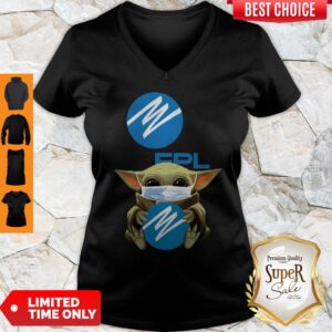 Alternative view of Official Baby Yoda Mask Florida Power And Light COVID-19 Shirt