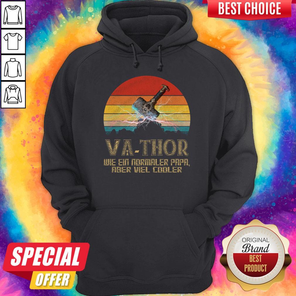 Va-Thor Wie Ein Normaler Papa Aber Viel Cooler Vintage Shirt - Image 3