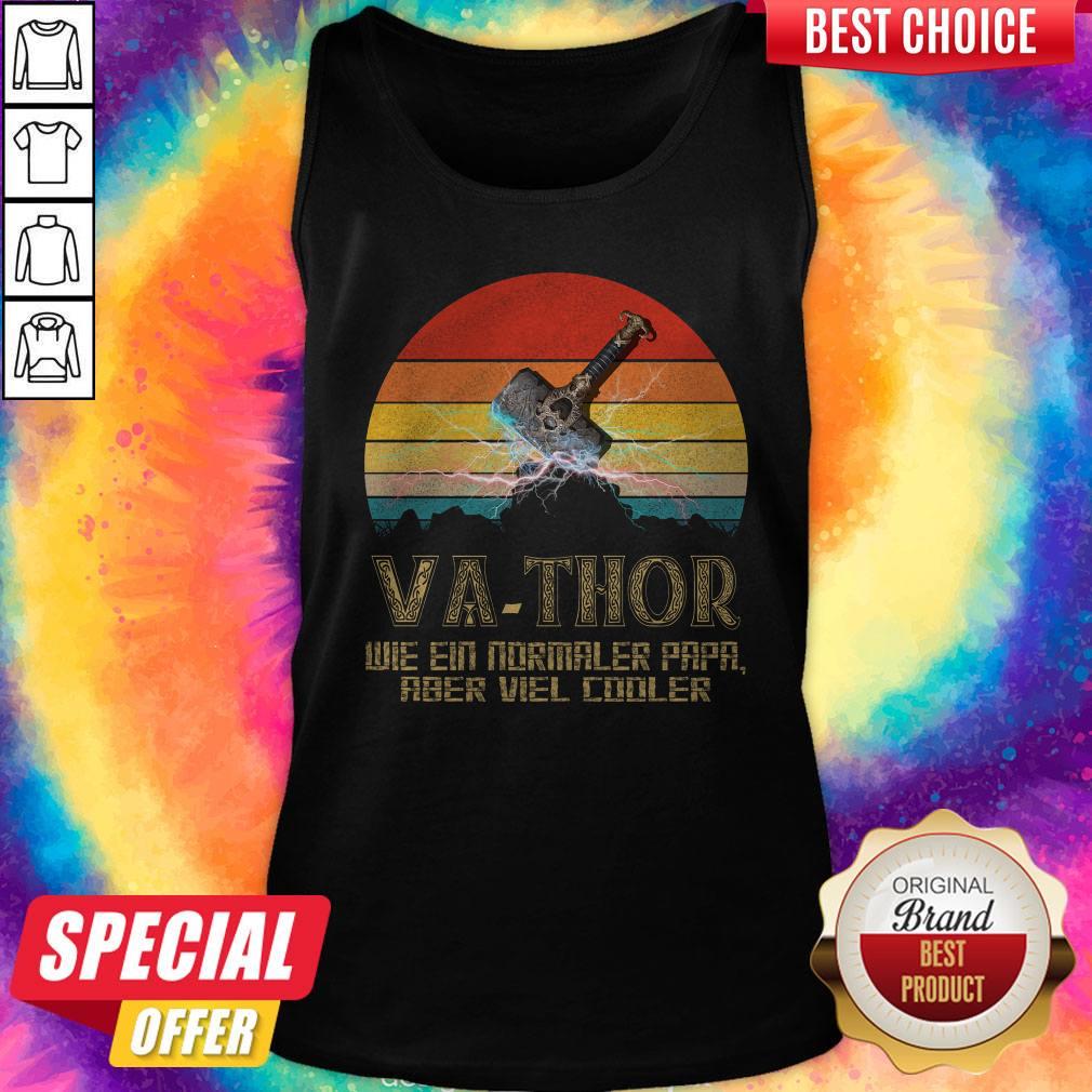 Va-Thor Wie Ein Normaler Papa Aber Viel Cooler Vintage Shirt - Image 4