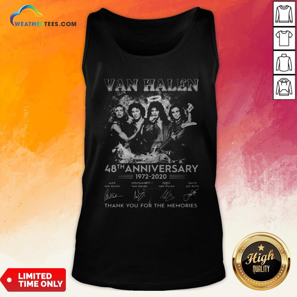 Van Halen 48Th Anniversary 1972 2020 Thank You For The Memories Shirt - Image 4