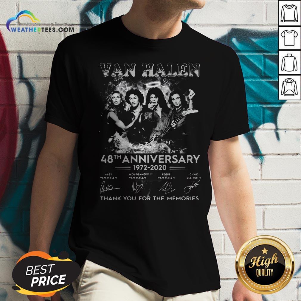 Van Halen 48Th Anniversary 1972 2020 Thank You For The Memories Shirt - Image 3
