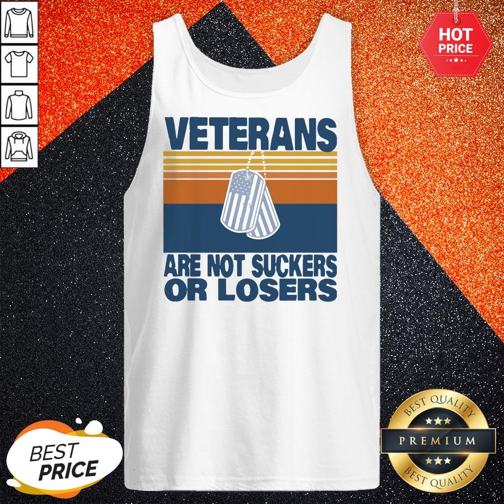 Veterans Are Not Suckers Or Losers Vintage Shirt - Image 3
