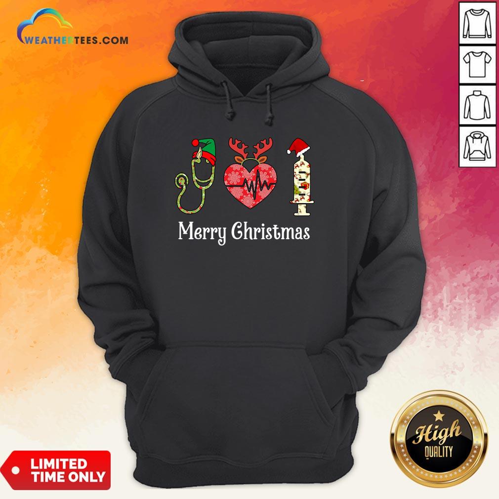 Vibe Funny Nurse Merry Christmas Shirt - Image 5