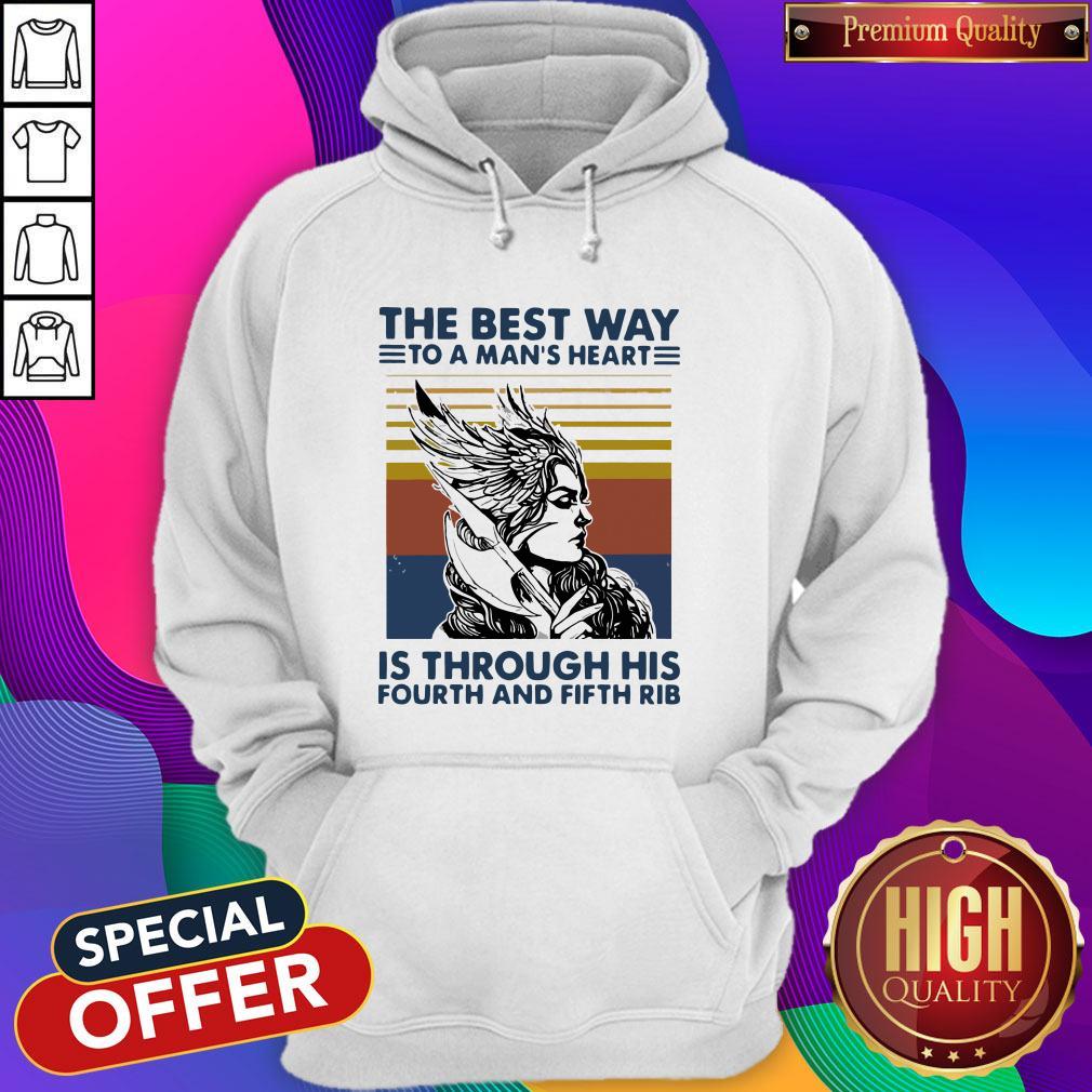 Viking Valkyrie The Best Way To The Man’s Heart Vintage Shirt - Image 3