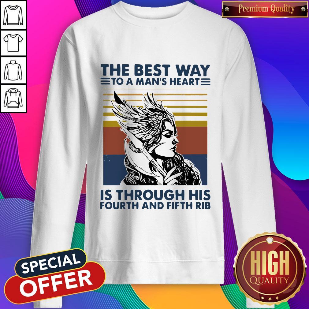 Viking Valkyrie The Best Way To The Man’s Heart Vintage Shirt - Image 5