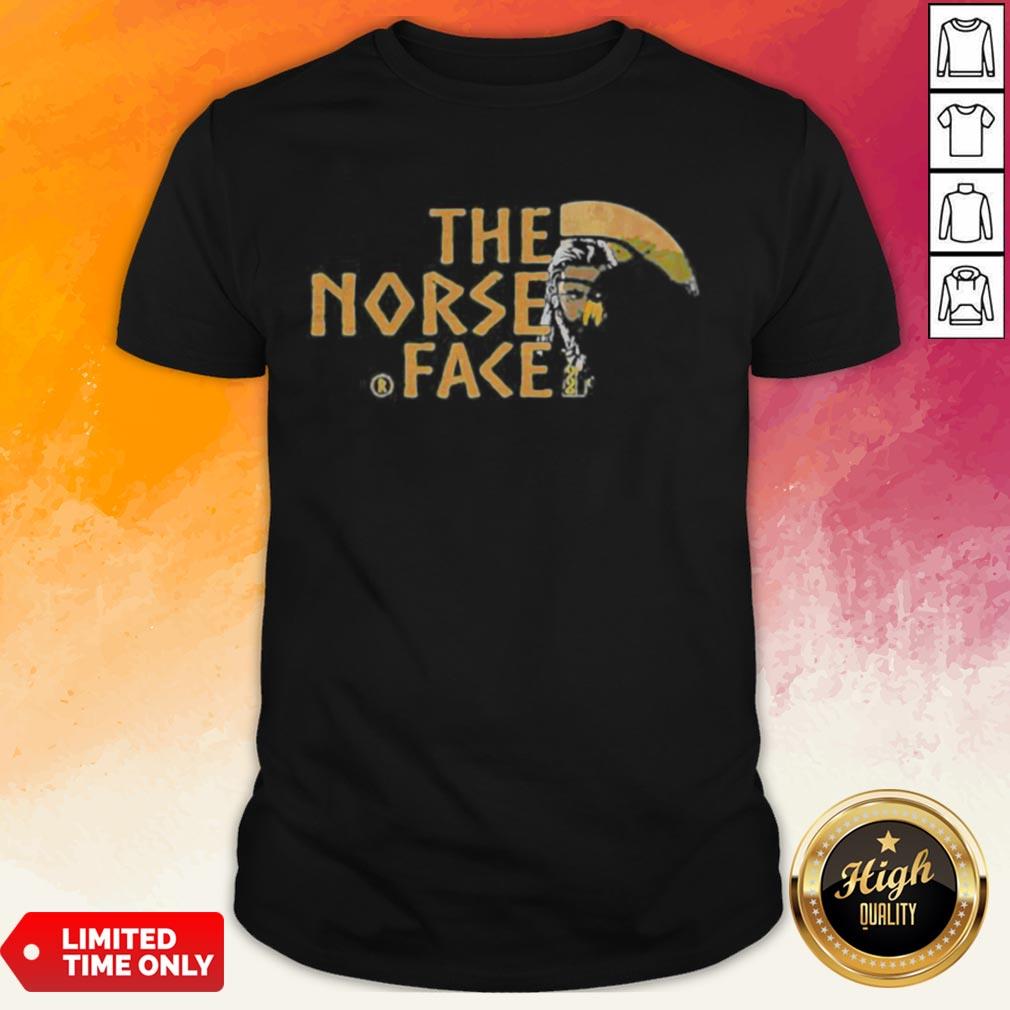 Vikings And Raven The Norse Face Logo Shirt