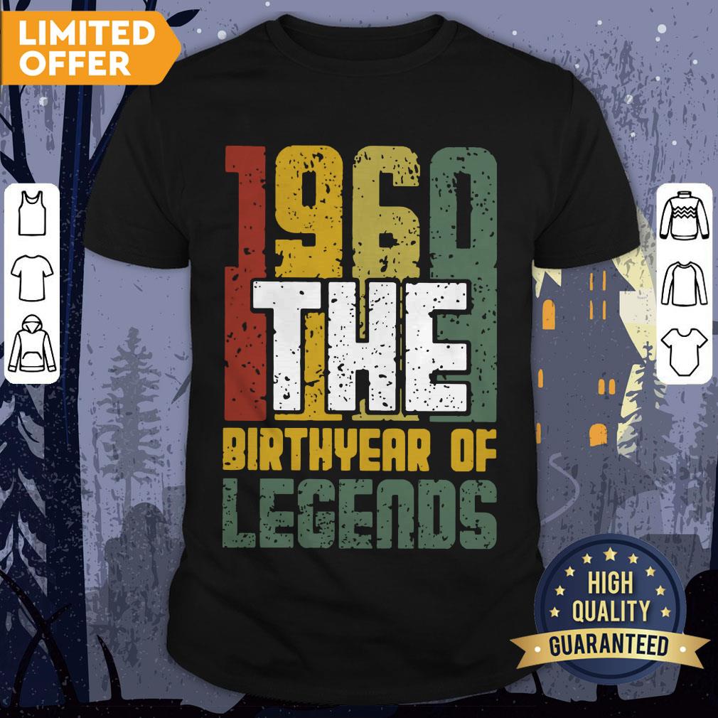 Vintage 1960 The Birthyear Of Legends Shirt