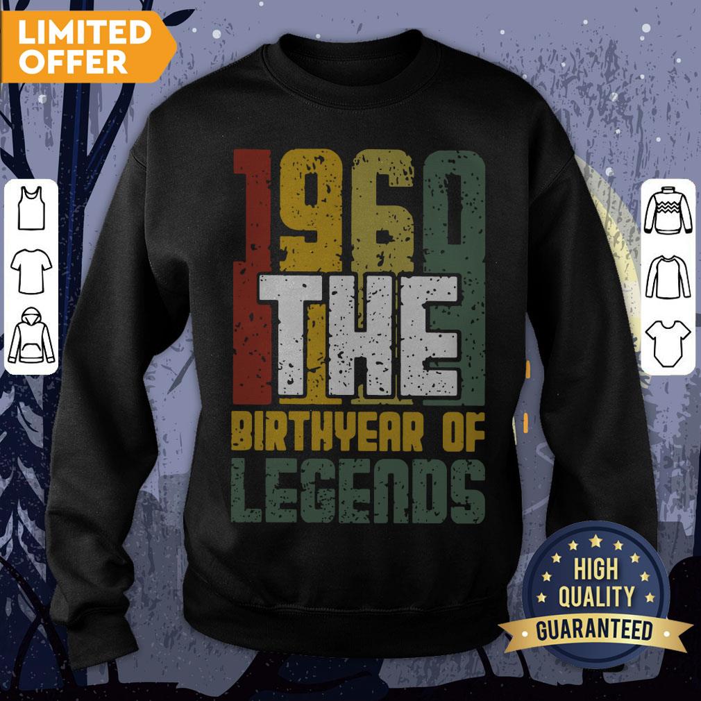Vintage 1960 The Birthyear Of Legends Shirt - Image 4