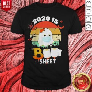 Vintage 2020 Is Boo Sheet Face Mask Toilet Paper Halloween Shirt