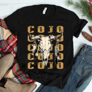 Vintage Cojo Bull Skull Flowers Shirt