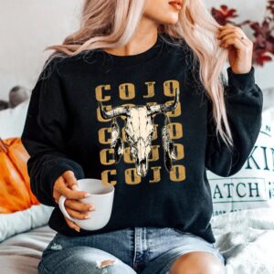 Alternative view of Vintage Cojo Bull Skull Flowers Shirt