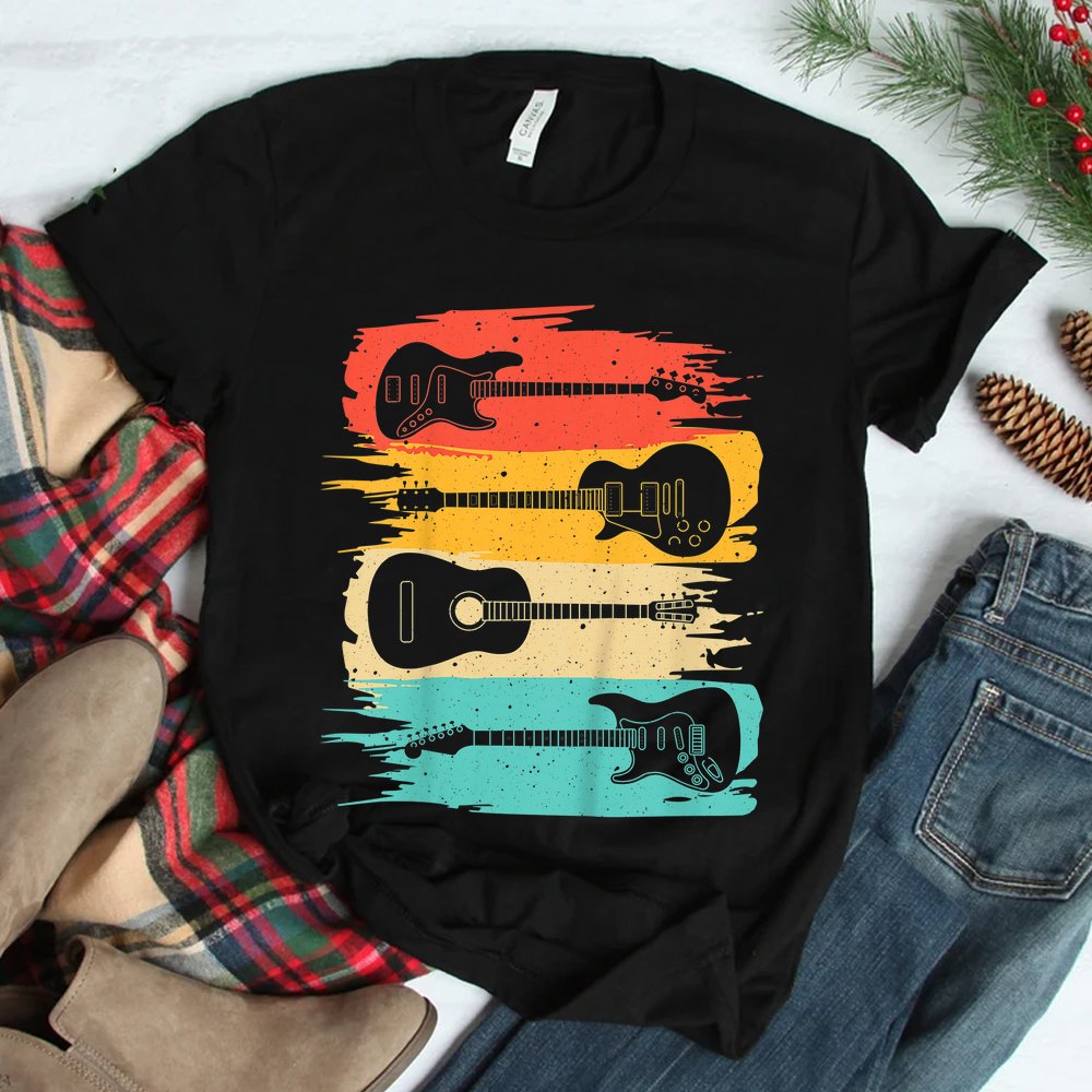 Vintage Guitar Music Band Guitarist Stuff Shirt