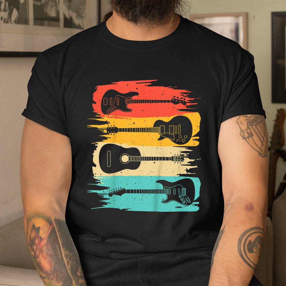 Vintage Guitar Music Band Guitarist Stuff Shirt - Image 3