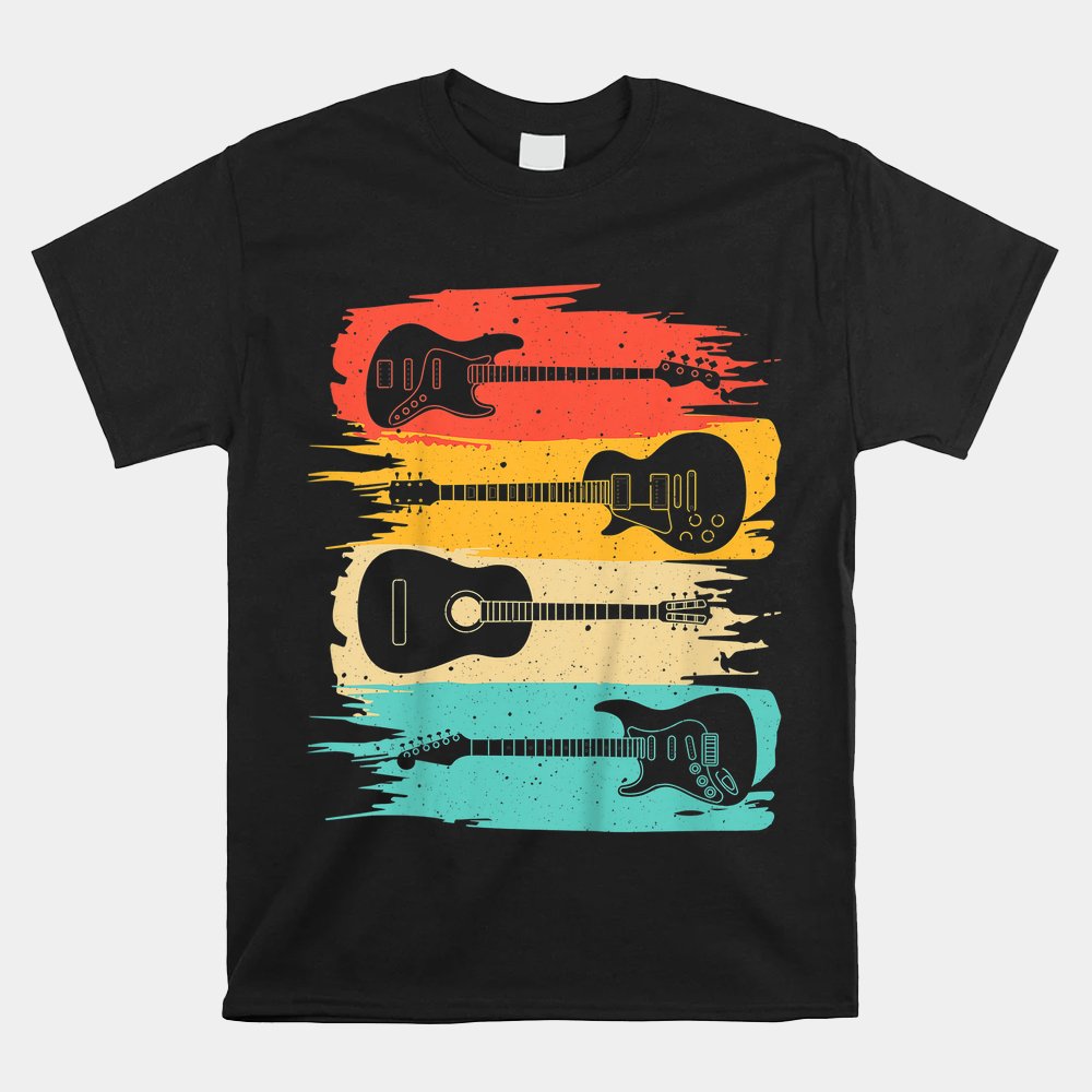 Vintage Guitar Music Band Guitarist Stuff Shirt - Image 5