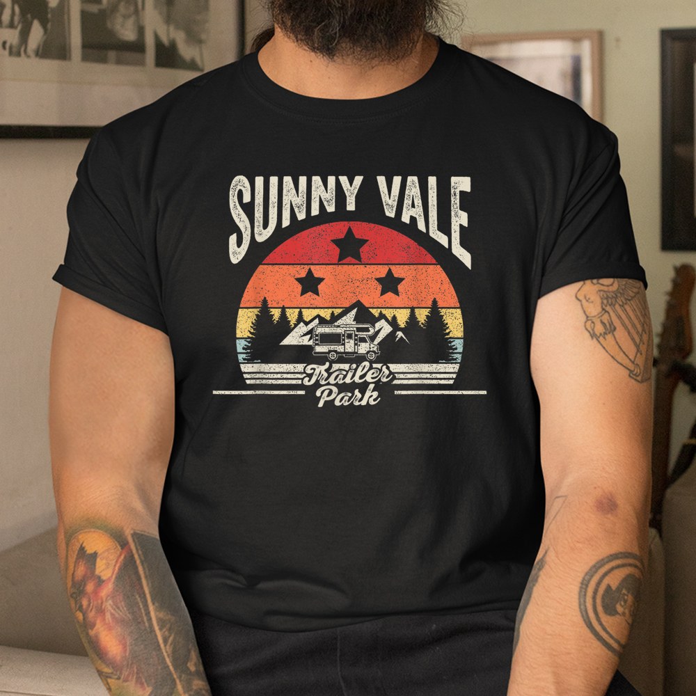Vintage Retro Sunnyvale Trailer Park Shirt - Image 3