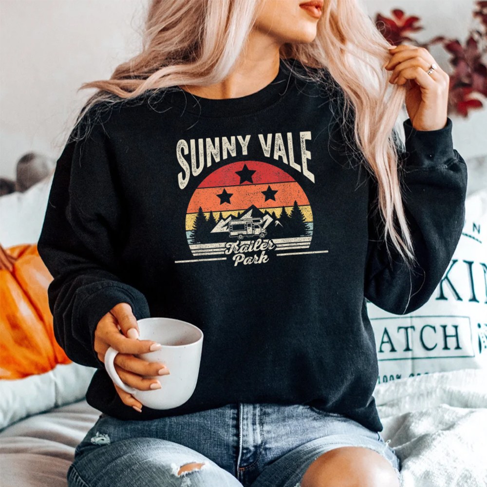Vintage Retro Sunnyvale Trailer Park Shirt - Image 2