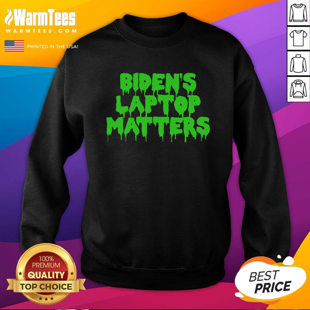 Vip Biden’s Laptop Matters Political Swamp Green Shirt - Image 5