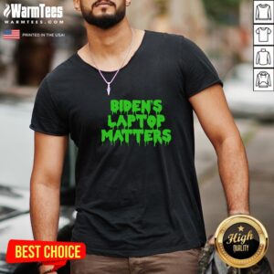 Alternative view of Vip Biden’s Laptop Matters Political Swamp Green Shirt