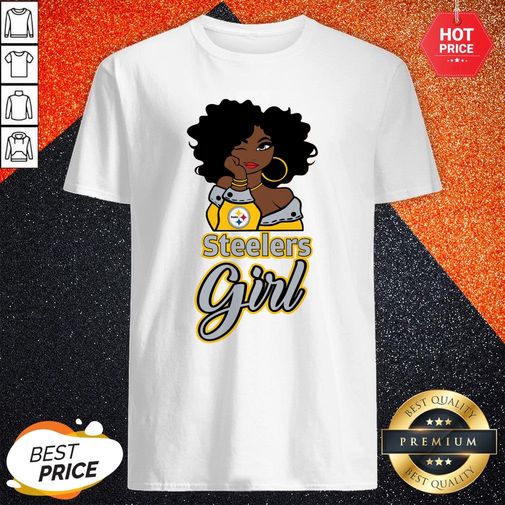 Vip Black Girl Pittsburgh Steelers Girl Shirt