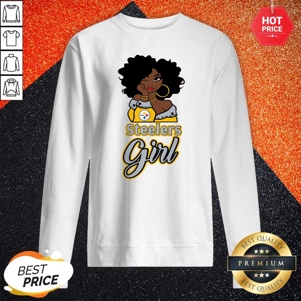 Vip Black Girl Pittsburgh Steelers Girl Shirt - Image 4