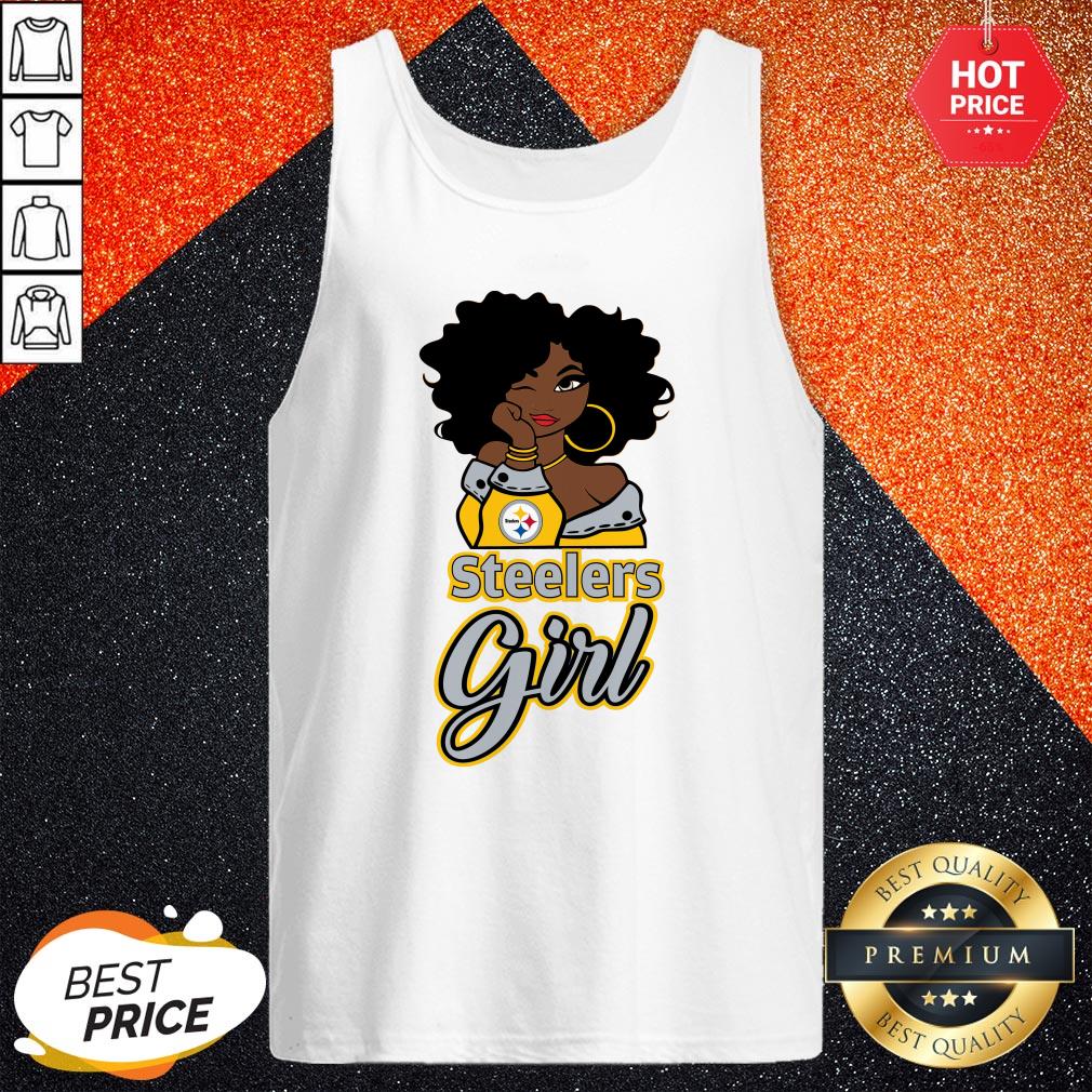 Vip Black Girl Pittsburgh Steelers Girl Shirt - Image 3