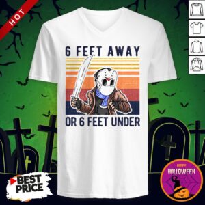 Alternative view of Vip Halloween Jason Voorhees 6 Feet Away Or 6 Feet Under Vintage Retro Shirt