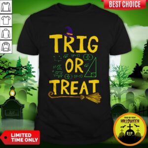 Vip Halloween Math Teacher Trig Or Treat Student School College Shirt