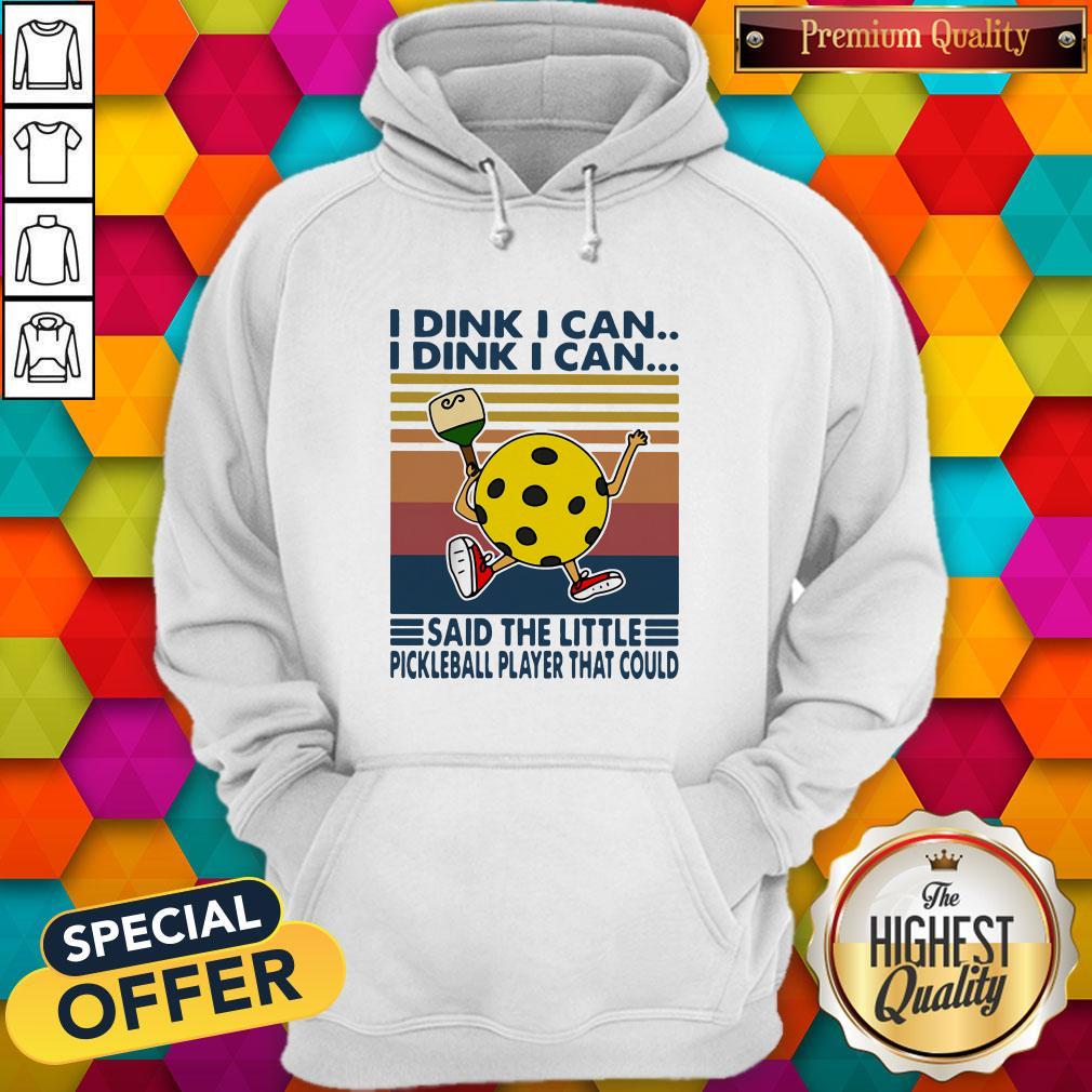 Vip I Dink I Can Said The Little Pickleball Player That Could Vintage Retro Shirt - Image 5