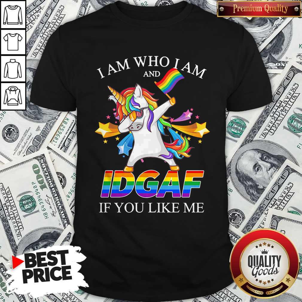 Vip Lgbt Unicorn I Am Who I Am And Idgaf If You Like Me Shirt
