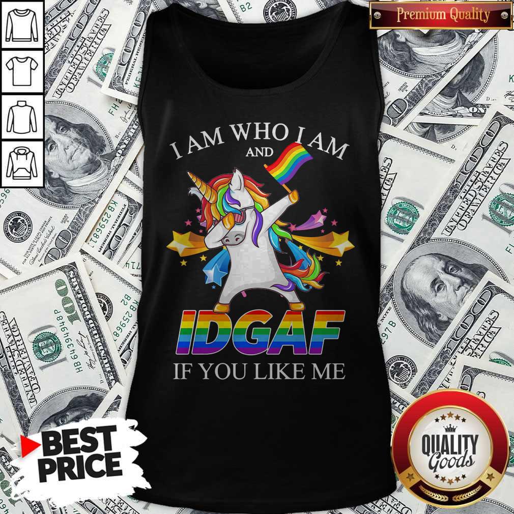 Vip Lgbt Unicorn I Am Who I Am And Idgaf If You Like Me Shirt - Image 3