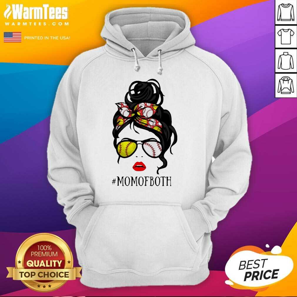 Vip Mom Both Softball Baseball 2021 Shirt - Image 4