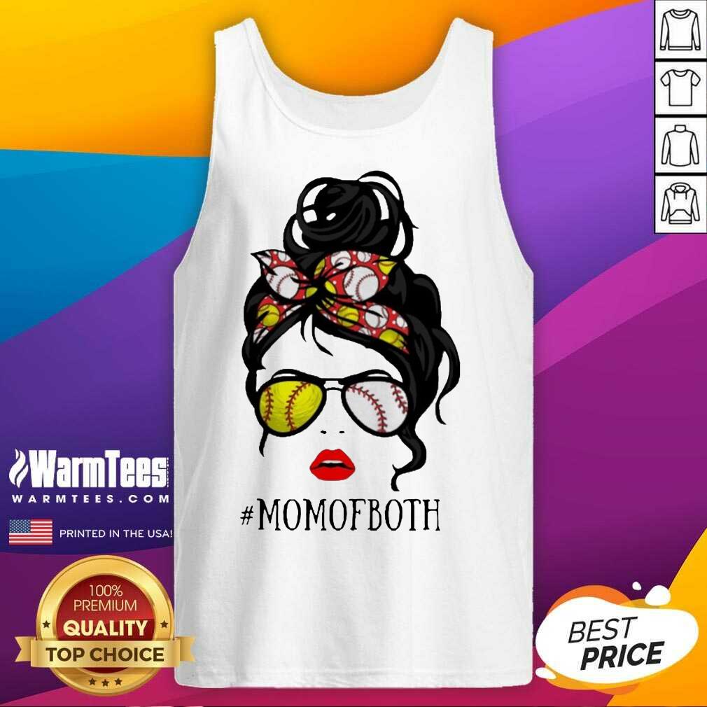 Vip Mom Both Softball Baseball 2021 Shirt - Image 3
