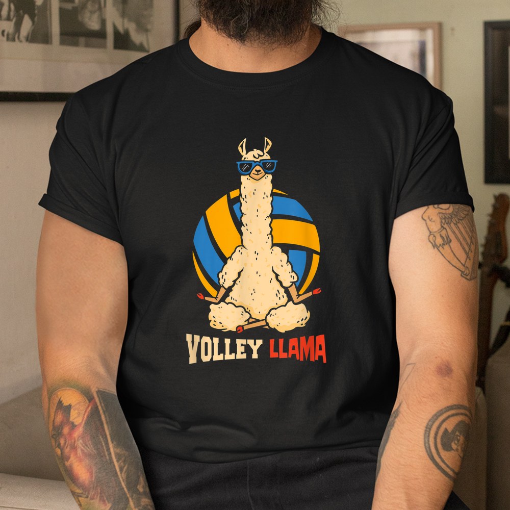 Volley Llama Sports Game Volleyball Shirt - Image 3