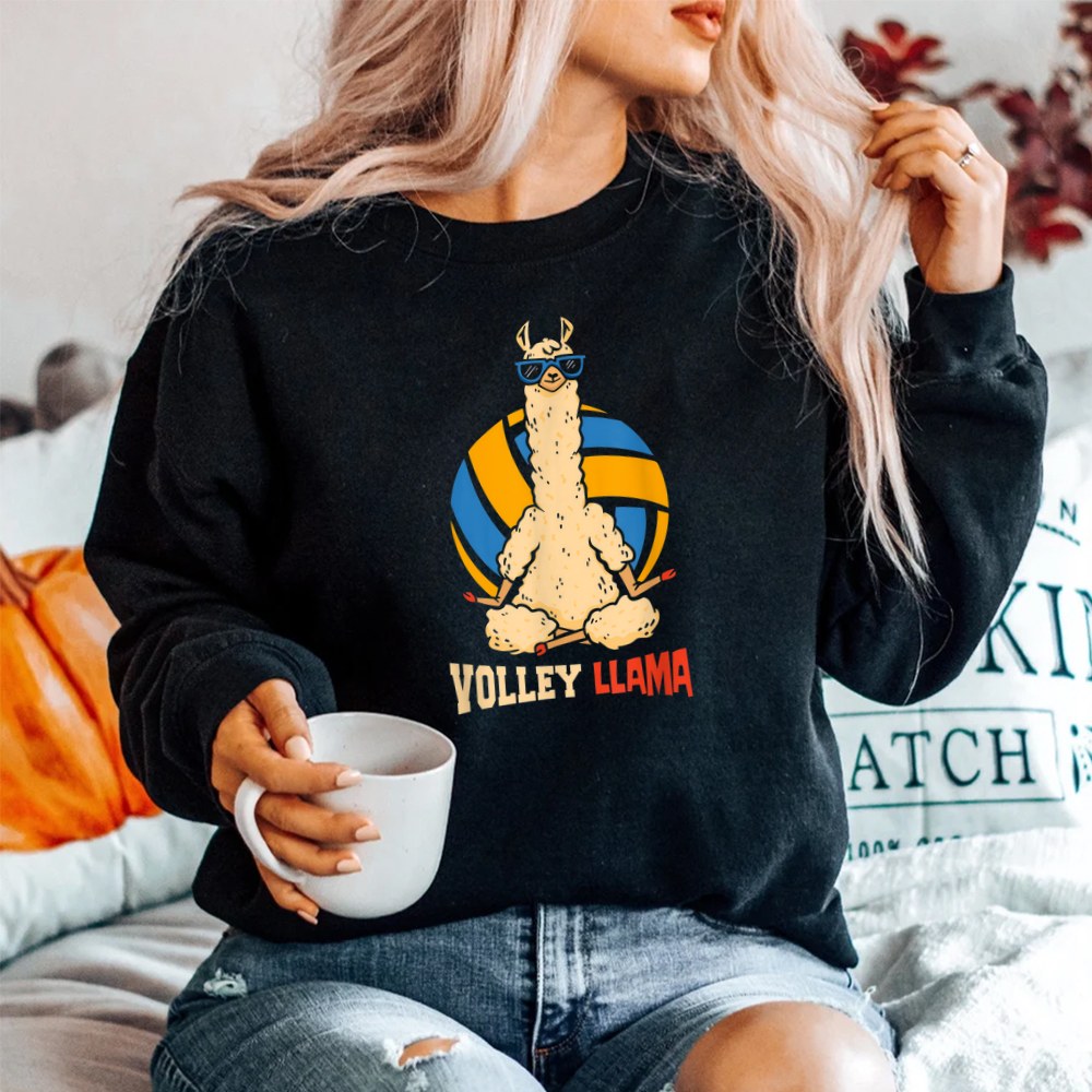 Volley Llama Sports Game Volleyball Shirt - Image 2